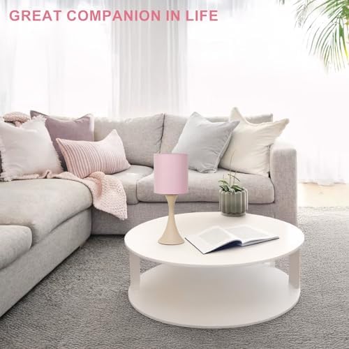 Touch Table Lamp, 3 Way Touch Control Desk Lamp, Small Pink Bedside Lamp