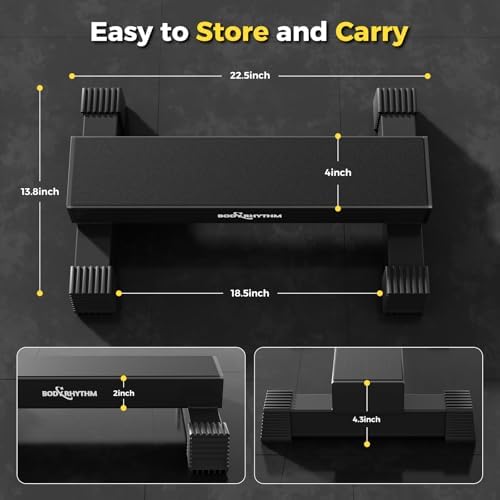 Upgraded Calf Raise Bar for Home Gym Workouts, Standing Calf Raise Machine for Calf Stretching, Squating, Foot Stretching, Anti-Slip Solid Calf Block, Ankle Calf Stretcher.