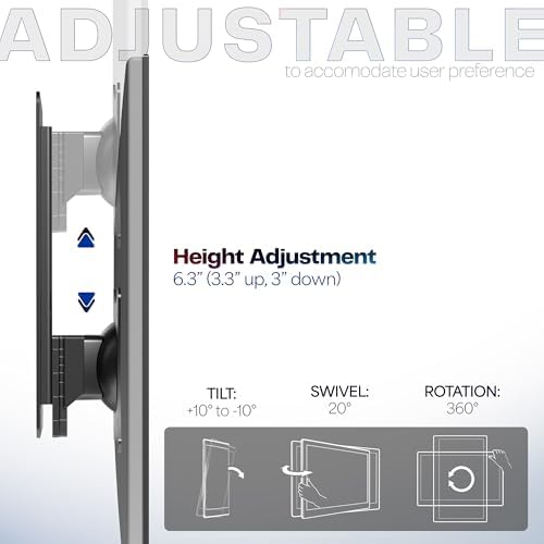 VIVO Black 17-32 in Single Monitor Wall Mount, MOUNT-VW01A