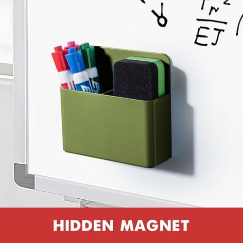 BEYGORM Plastic Magnetic Pen Holder, Powerful Magnet, 2 Pack