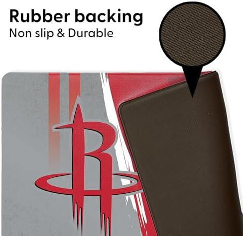 Northwest NBA Houston Rockets Embossed Anti-Fatigue Mat, Cushioned Kitchen Floor Rug, Non-Slip PVC Standing Comfort, 18 x 30 in