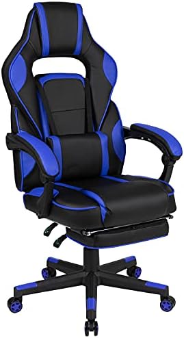 Flash Furniture Reclining Ergonomic Gaming Chair, Black/Blue
