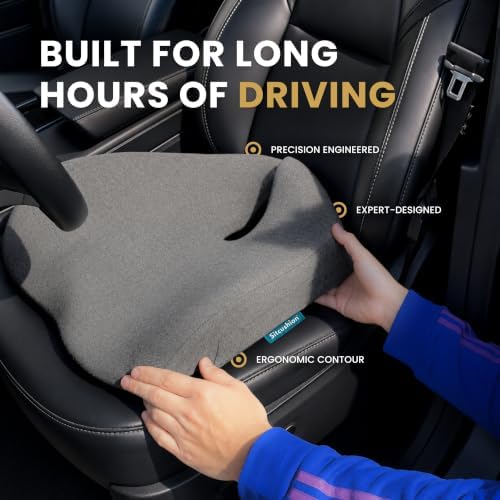 Driver Seat Cushion for Car, Tailbone Pain Relief Car Pillow and Seat Pad
