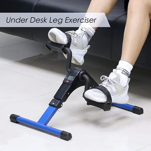 Folding Pedal Exerciser, Mini Exercise Bike Under Desk Bike