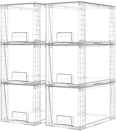 Vtopmart 6 Pack Large Stackable Storage Drawers