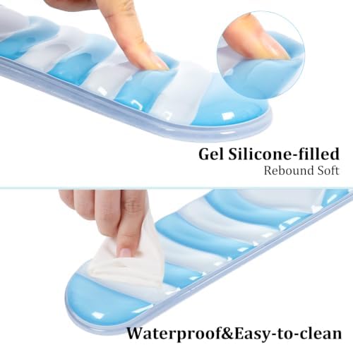 L-SPOUTTO Blue Cute Ergonomic Gel Wrist Rest for Mouse and Keyboard