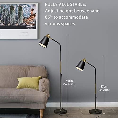 LALISU Floor Lamp Industrial Floor Lamps Reading Farmhouse Standing Lamp