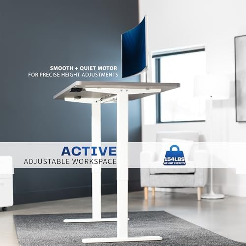 VIVO Dark Gray 60 x 30 in Standing Desk, DESK-KIT-0W6G