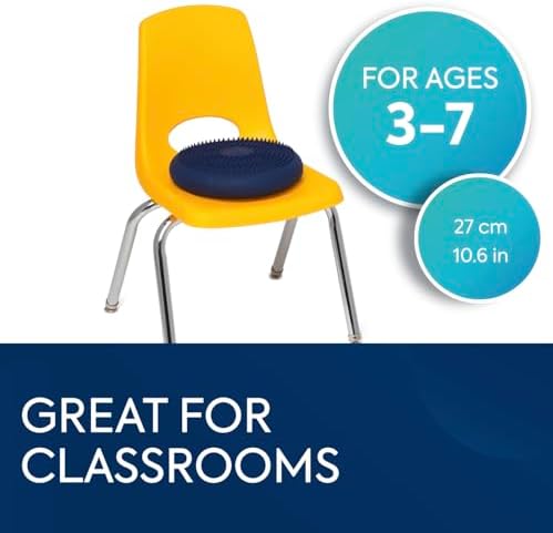 BouncyBand Wiggle Seat, Blue, 1-Pack – Small 10.75” D x 2.5” H