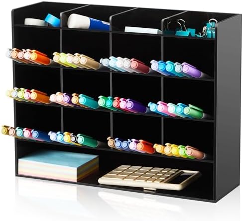 MotiMind Acrylic Pen and Marker Organizer for 200 Markers