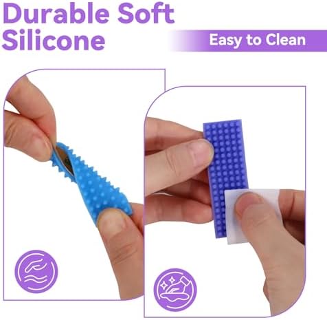 Textured Sensory Stickers – 8 Pack Silicone Fidget Strips for Kids & Adults with ADHD, Autism & Anxiety – Quiet Toys for Desk, Travel & Office – Great for Gifting, Rewards & Fillers