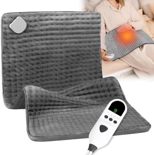 Heating Pad for Back, 17"×33" Electric Heating pad for Women, Men