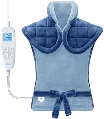iDOO Weighted Heating Pad for Neck, Shoulders & Back