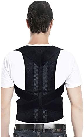 Posture Corrector for Men and Women Adjustable Posture Brace Provides Lumbar & Back Support Shoulder and Clavicle Lower and Upper Back Kyphosis Posture Device.Corrects Slouching & Bad Posture (M)