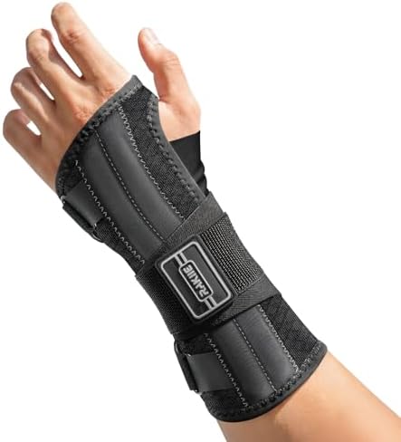 Rakiie Upgraded Carpal Tunnel Wrist Brace Night Sleep, Gray