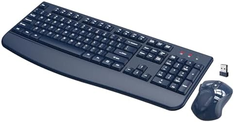 Wireless Keyboard Mouse Combo, Windows & Mac Compatible (Starry Blue)