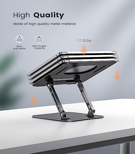 Orlian Adjustable Aluminum Laptop Stand for Desk, Laptop Riser for 11-16"
