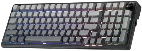 Redragon K686 PRO Wireless RGB Gasket Gaming Mechanical Keyboard, Easy Knob