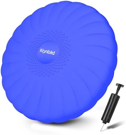 kisnbld Wobble Cushion, Balance Disc with Pump, Core & Posture Training