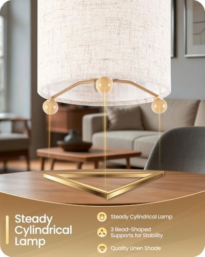 Small Table Lamps Set of 2, 8.1" Bedside Lamps Set 2 for Bedroom
