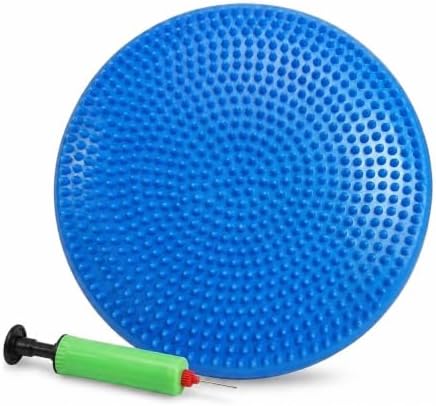 Hanstuten Wobble Seat Cushion Balance Disc - Rubber Wiggle Seat for Active Sitting, Office Desk Chair, and Core Strength Training