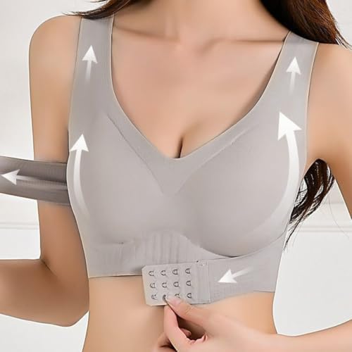 Posture Corrector Bra for Women Cross Back Front Closure Full Coverage Bras