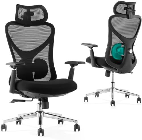 LAIAN Ergonomic Office Chair Big and Tall with Comfy Seat & Lumbar Support