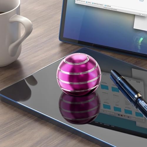 Kryfa 1.77in Kinetic Fidget Desk Toy, Anxiety Relief ADHD for Adults, Purple