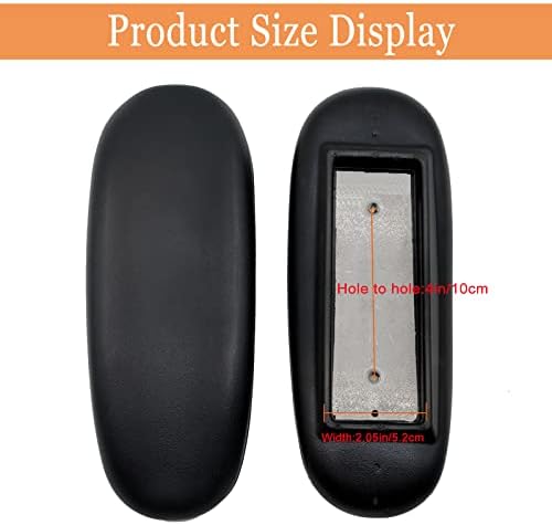 Replacement Office Chair Arm Replacement Armrest Pads Oval Shaped Office Chair Parts Arm Rest for Desk Chair with Mounting Hole Patterns Screws (Classic)