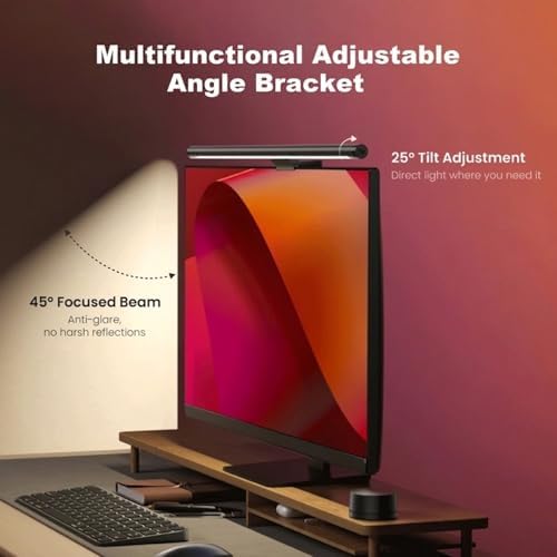 YEELIGHT Monitor Light Bar RGB Backlight, Ra98 Computer Lamp Works with Matter & Alexa for Home Office Gaming, 350LM Dimmable No Glare Eye-Care LED Screen Bar, USB Desk Lamp Stepless Dimming