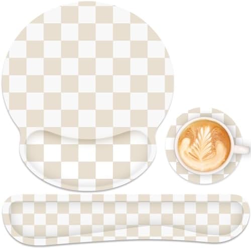 Ergonomic Mouse Pad with Wrist Rest and Keyboard Wrist Rest, Mousepad