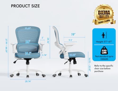 TRALT Office Chair - Ergonomic Office Chair with Back Support for Adults