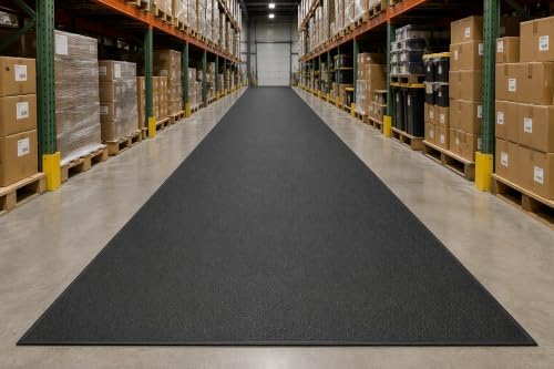 Guardian 24046001 Soft Step Anti-Fatigue Floor Mat, Vinyl, 4'x 60', Black