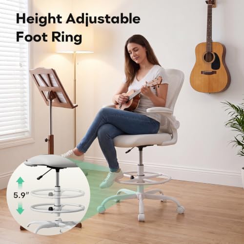 Ergonomic Drafting Chair, Tall Office Chair for Standing Desk