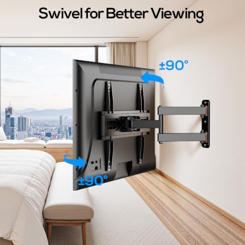 USX STAR Corner TV Wall Mount Full Motion for 40 43 50 55 60 65 inch TVs