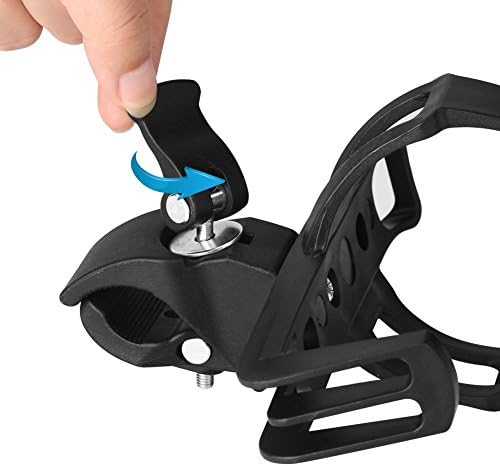 Accmor 2 Pack Bike Water Bottle Holders No Screws, Universal Bike Cup Holder, 360 Degree Rotatable Bike Water Bottle Cage, Water Bottle Holders for Kids Bike Adult Bike