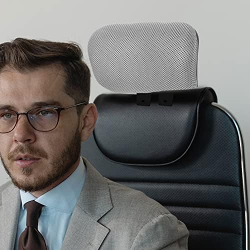 Tofficu Office Chair Headrest Attachment, Adjustable headrest for Office Chair, Adjustable, Ergonomic Height-Adjustable Cushion for Comfort, Fits Most Computer and Desk Chairs