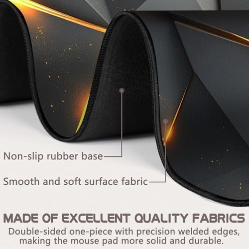 Mouse Pad Gaming - Desk Mat for Keyboard and Mouse - Large Mouse Pads for Desk, Gaming Mousepad with Non-Slip Base, Desks Pad (31.5" X 11.8") for Game, Office and Home