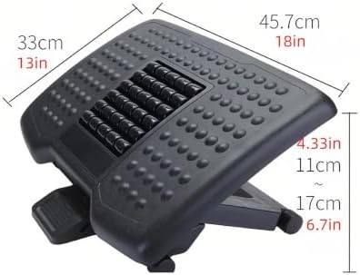 Multi‑Angle Tilting Under‑Desk Foot Unit, Reinforced Heavy‑Duty Base