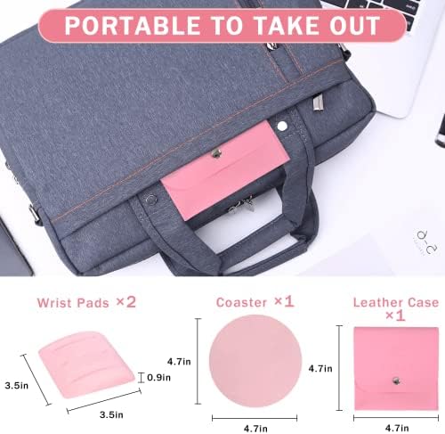 VAGAU Wrist Rests for Laptop, Wrist Support for Keyboard and Mouse Pink