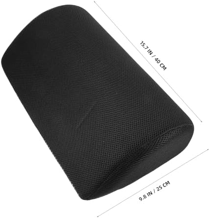 Semi Cylindrical Foot Rest Cushion for Feet and Legs, Black