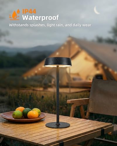 EZVALO Cordless Lamp, Rechargeable Table Lamp, Battery Operated
