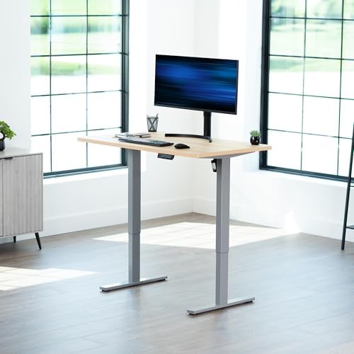 VIVO Light Wood 48 x 30 in Standing Desk, DESK-KIT-1G5C