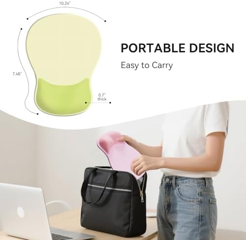 Ergonomic Mouse Pad with Wrist Rest Cute Mousepad Wrist Support