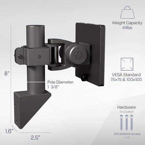 VIVO Black Single Ultrawide Wall Mount, Up to 49 in Screens, MOUNT-WCB01A