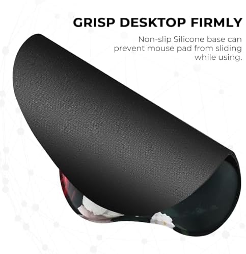 EooCoo Ergonomic Mouse Pad with Wrist Rest, Memory Foam Support Mousepad