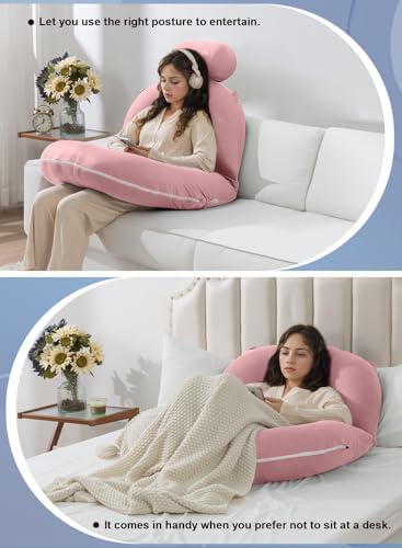 INSEN Reading Pillow, Back Pillow for Sitting in Bed and Couch
