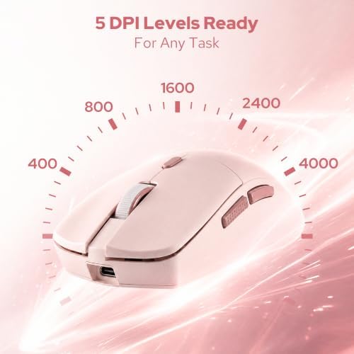 Redragon BS8531 Wireless 104-Key Low-Profile Keyboard, 4000 DPI Mouse Combo