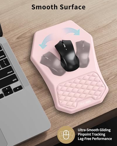 Ergonomic Mouse Pad with Wrist Rest Support for Carpal Tunnel Pain Relief