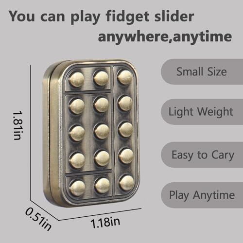 Fidget Toys Adults Metal Fidget Slider Magnetic EDC Haptic Fidget Toys for Adults